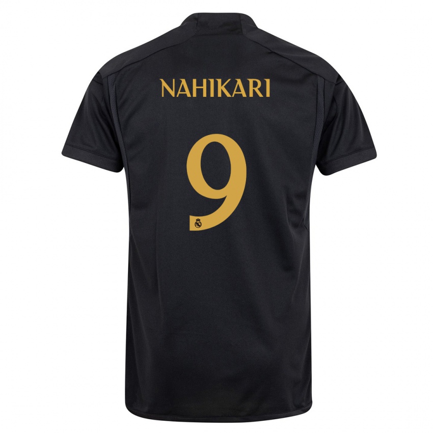 Męski Nahikari Garcia #9 Czarny Trzeci Komplet Koszulka 2023/24 Koszulki Klubowe