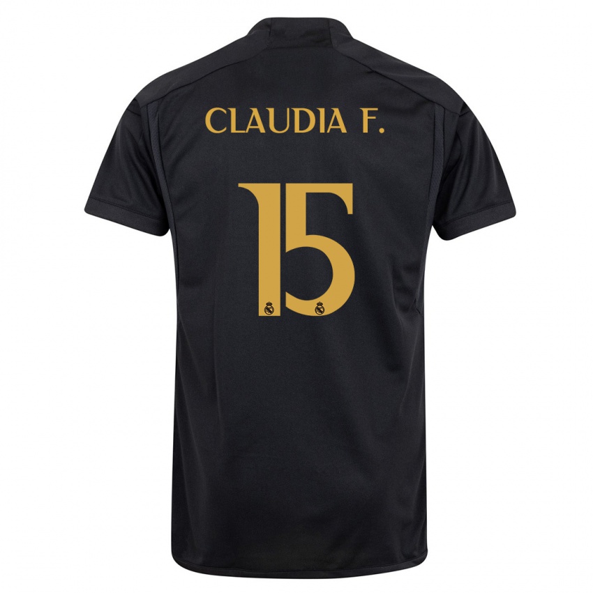 Męski Claudia Florentino #15 Czarny Trzeci Komplet Koszulka 2023/24 Koszulki Klubowe