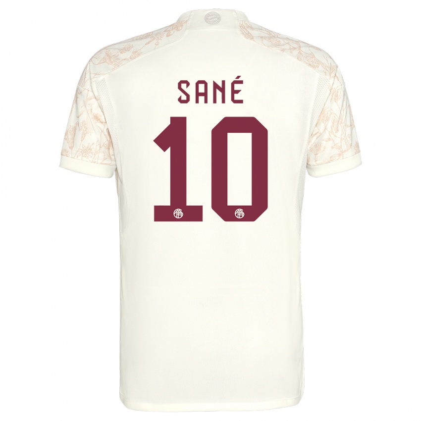 Męski Leroy Sane #10 Złamana Biel Trzeci Komplet Koszulka 2023/24 Koszulki Klubowe