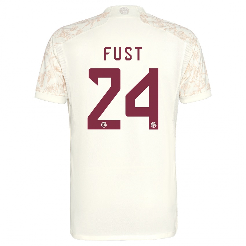 Męski Leon Fust #24 Złamana Biel Trzeci Komplet Koszulka 2023/24 Koszulki Klubowe