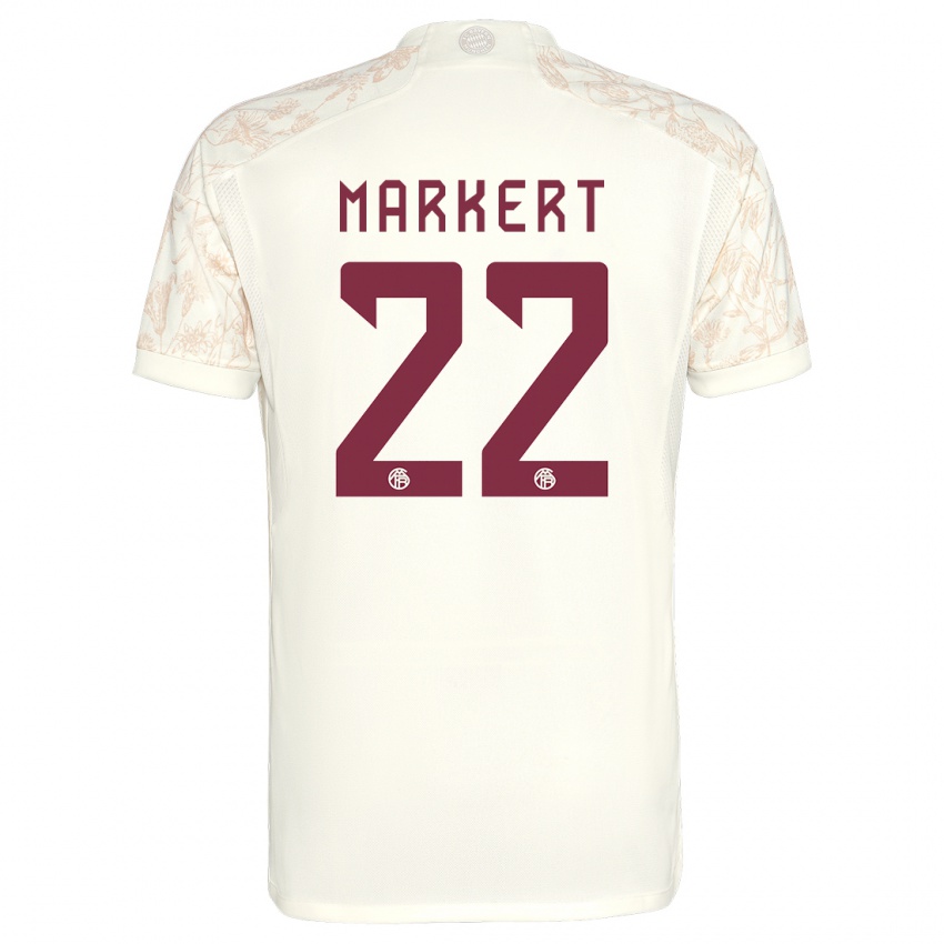 Męski Leon Markert #22 Złamana Biel Trzeci Komplet Koszulka 2023/24 Koszulki Klubowe