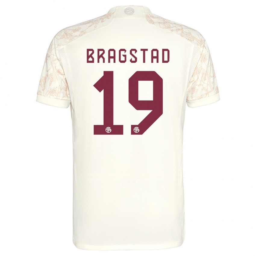 Męski Emilie Bragstad #19 Złamana Biel Trzeci Komplet Koszulka 2023/24 Koszulki Klubowe