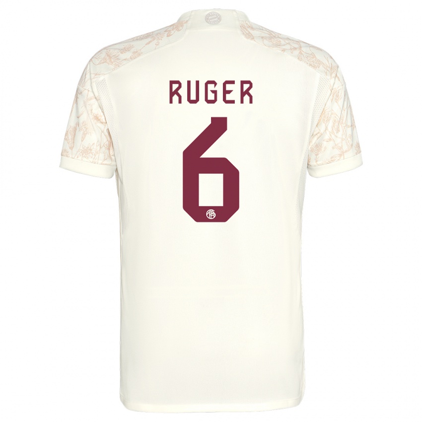 Męski Kurt Ruger #6 Złamana Biel Trzeci Komplet Koszulka 2023/24 Koszulki Klubowe