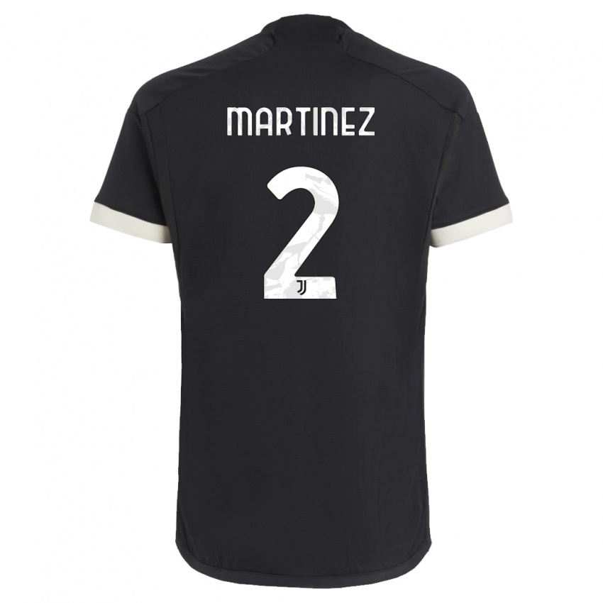 Męski Bruno Martinez #2 Czarny Trzeci Komplet Koszulka 2023/24 Koszulki Klubowe