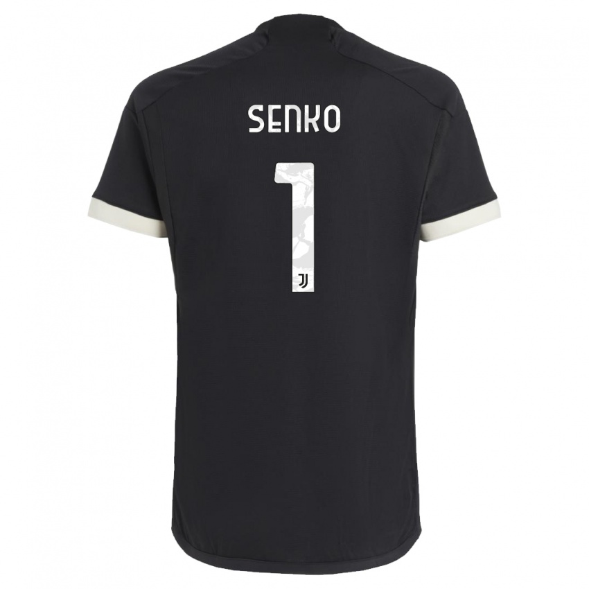 Męski Zsombor Senko #1 Czarny Trzeci Komplet Koszulka 2023/24 Koszulki Klubowe