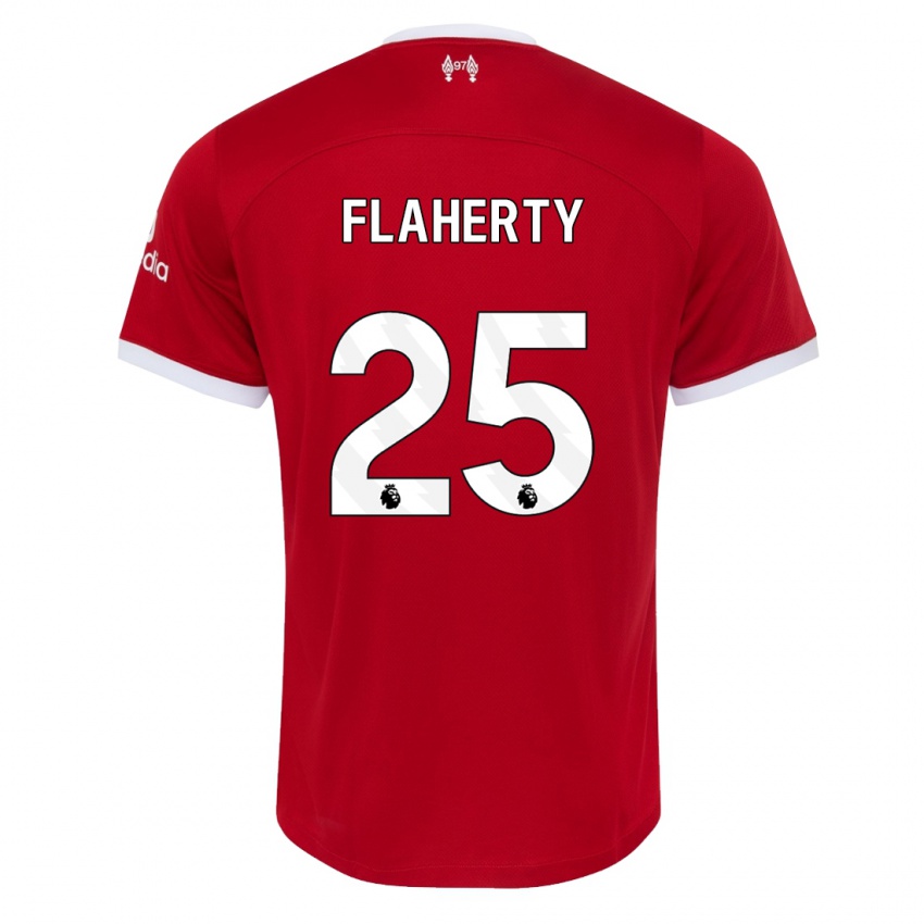 Kobiety Gilly Flaherty #25 Czerwony Domowa Koszulka 2023/24 Koszulki Klubowe