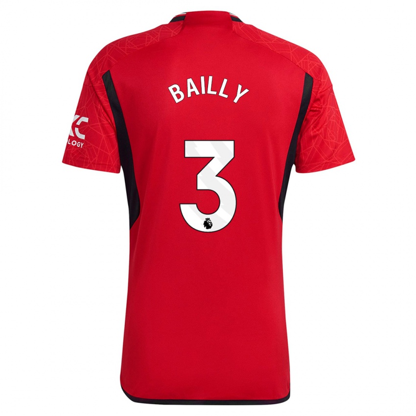 Kobiety Eric Bailly #3 Czerwony Domowa Koszulka 2023/24 Koszulki Klubowe