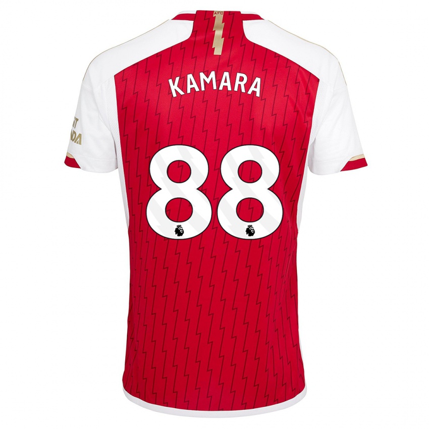 Kobiety Osman Kamara #88 Czerwony Domowa Koszulka 2023/24 Koszulki Klubowe