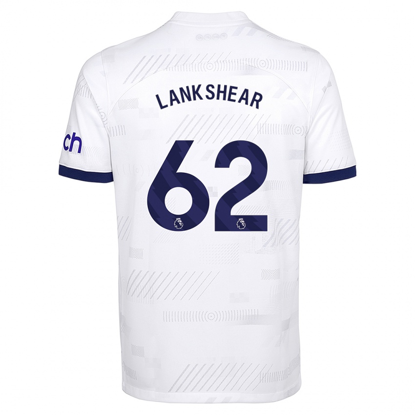 Kobiety Will Lankshear #62 Biały Domowa Koszulka 2023/24 Koszulki Klubowe