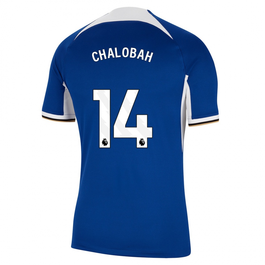 Kobiety Trevoh Chalobah #14 Niebieski Domowa Koszulka 2023/24 Koszulki Klubowe
