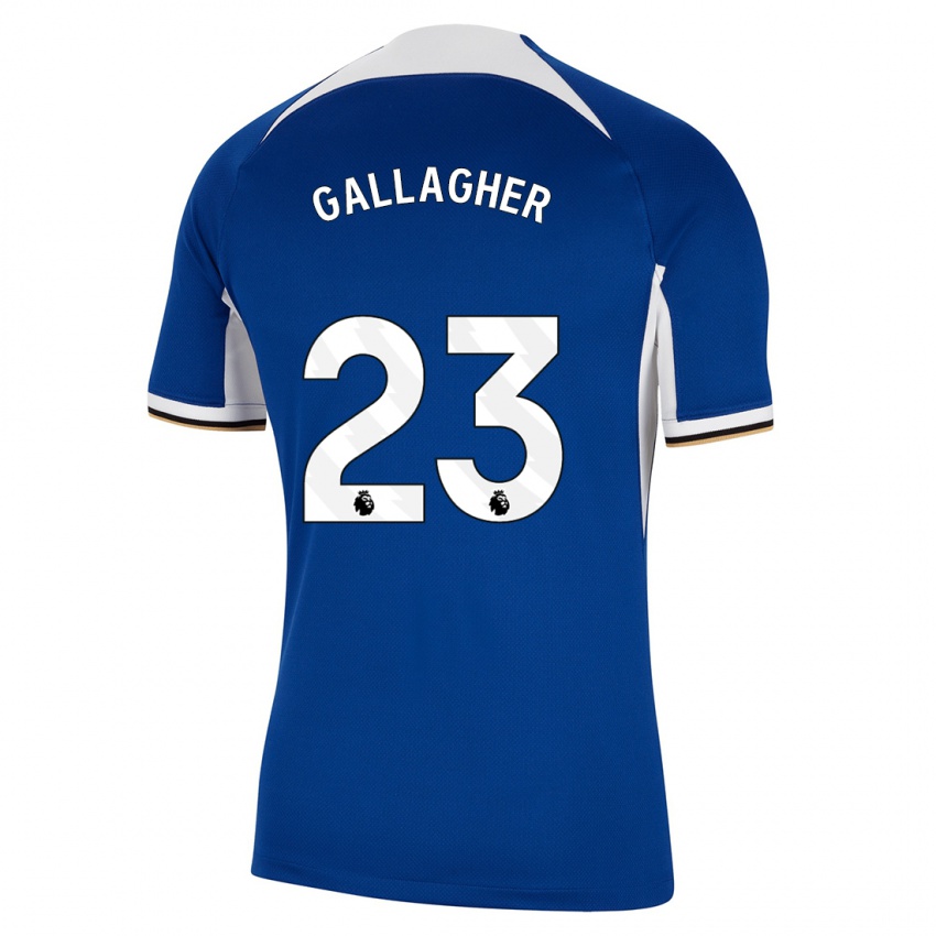 Kobiety Conor Gallagher #23 Niebieski Domowa Koszulka 2023/24 Koszulki Klubowe