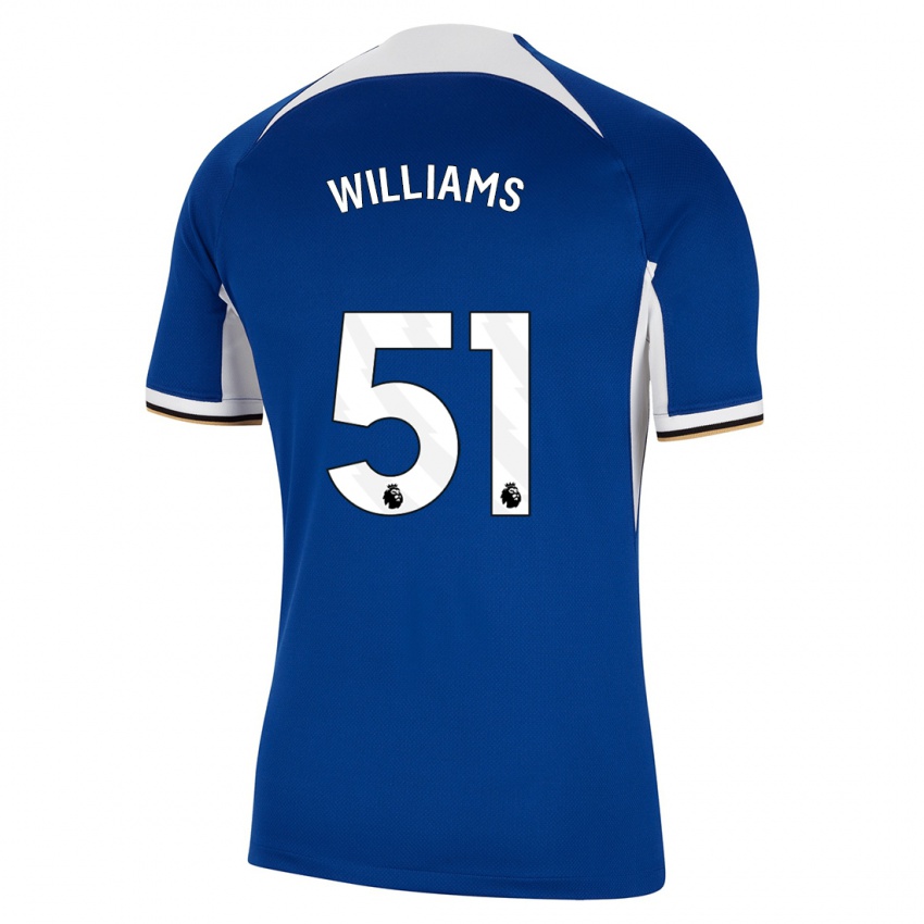 Kobiety Dylan Williams #51 Niebieski Domowa Koszulka 2023/24 Koszulki Klubowe