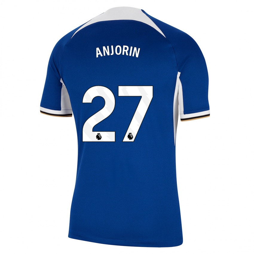 Kobiety Tino Anjorin #27 Niebieski Domowa Koszulka 2023/24 Koszulki Klubowe