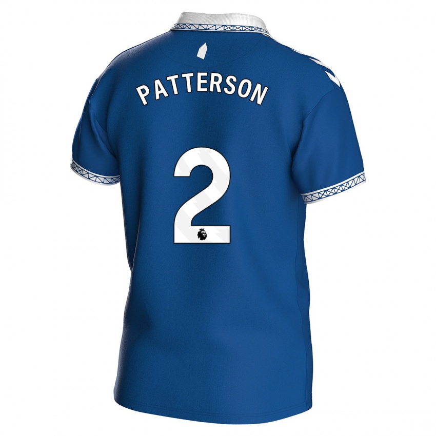 Kobiety Nathan Patterson #2 Królewski Niebieski Domowa Koszulka 2023/24 Koszulki Klubowe