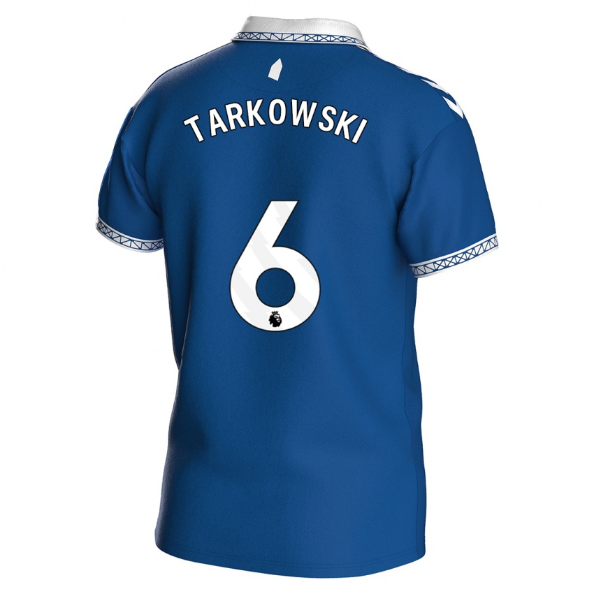Kobiety James Tarkowski #6 Królewski Niebieski Domowa Koszulka 2023/24 Koszulki Klubowe