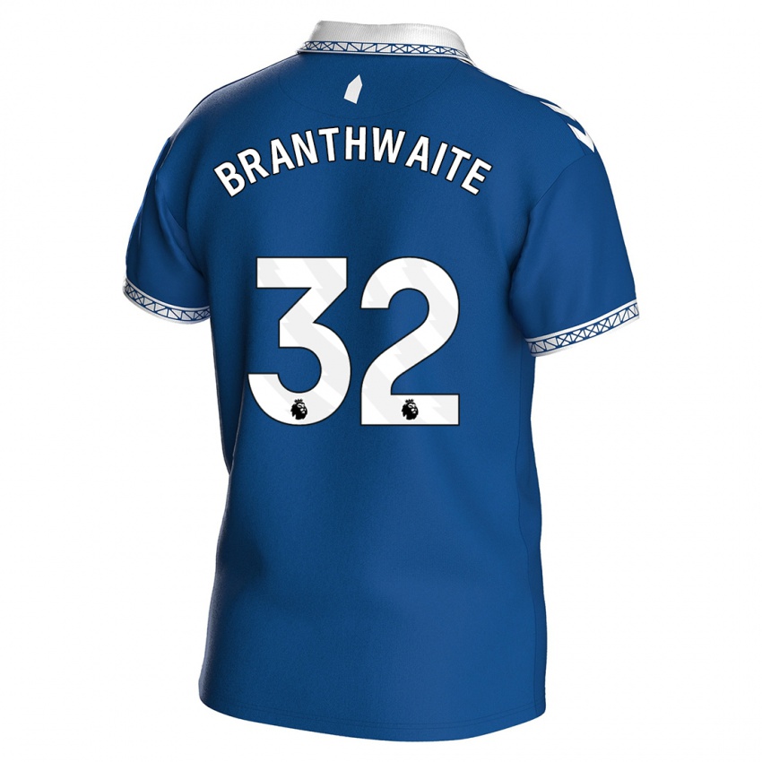 Kobiety Jarrad Branthwaite #32 Królewski Niebieski Domowa Koszulka 2023/24 Koszulki Klubowe