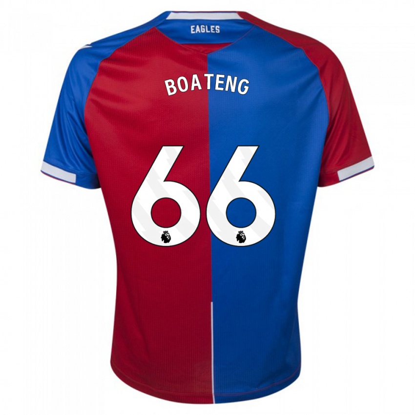 Kobiety David Boateng #66 Czerwony Niebieski Domowa Koszulka 2023/24 Koszulki Klubowe