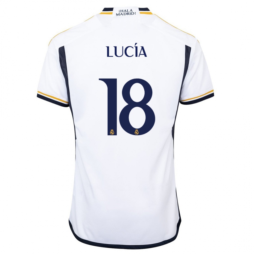 Kobiety Lucia Rodriguez #18 Biały Domowa Koszulka 2023/24 Koszulki Klubowe