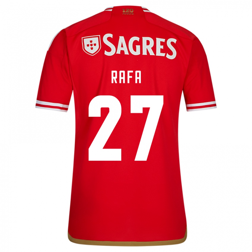 Kobiety Rafa Silva #27 Czerwony Domowa Koszulka 2023/24 Koszulki Klubowe