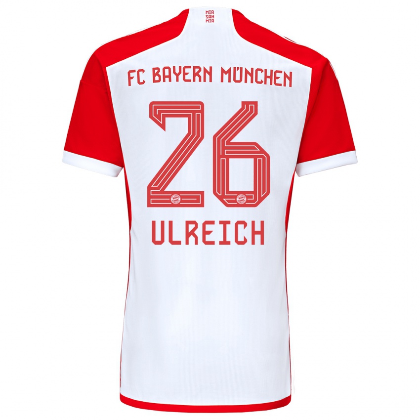 Kobiety Sven Ulreich #26 Czerwony Biały Domowa Koszulka 2023/24 Koszulki Klubowe