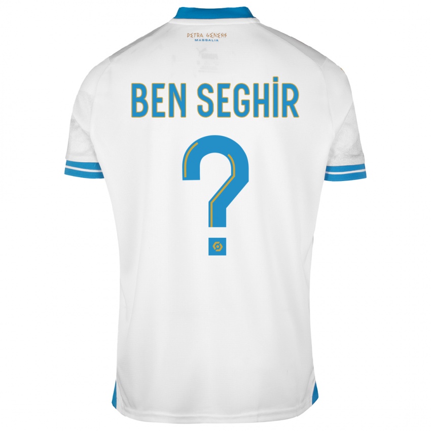 Kobiety Salim Ben Seghir #0 Biały Domowa Koszulka 2023/24 Koszulki Klubowe