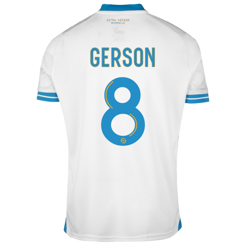 Kobiety Gerson #8 Biały Domowa Koszulka 2023/24 Koszulki Klubowe
