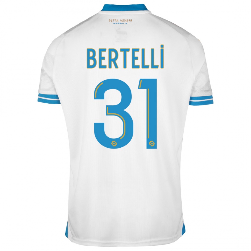 Kobiety Ugo Bertelli #31 Biały Domowa Koszulka 2023/24 Koszulki Klubowe