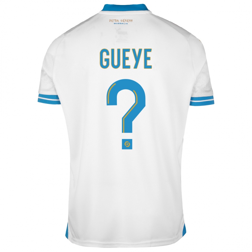 Kobiety Daouda Gueye #0 Biały Domowa Koszulka 2023/24 Koszulki Klubowe