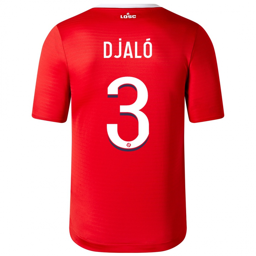Kobiety Tiago Djalo #3 Czerwony Domowa Koszulka 2023/24 Koszulki Klubowe