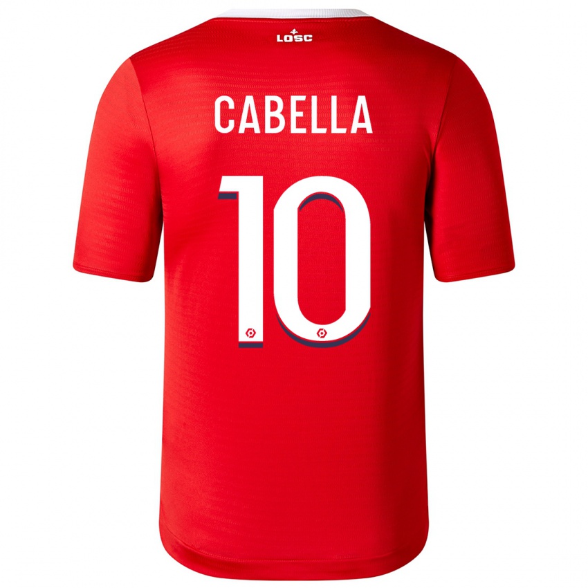 Kobiety Remy Cabella #10 Czerwony Domowa Koszulka 2023/24 Koszulki Klubowe