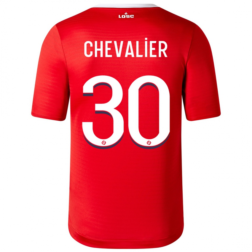 Kobiety Lucas Chevalier #30 Czerwony Domowa Koszulka 2023/24 Koszulki Klubowe