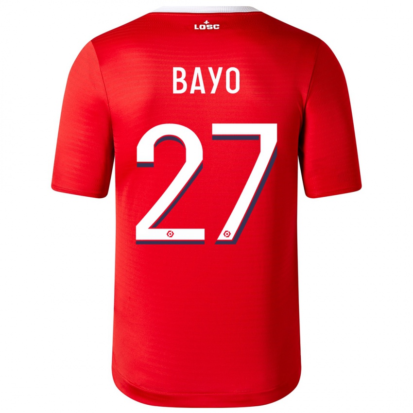 Kobiety Mohamed Bayo #27 Czerwony Domowa Koszulka 2023/24 Koszulki Klubowe