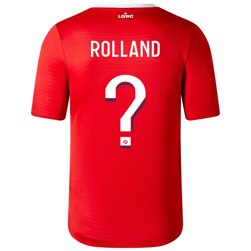Kobiety Baptiste Rolland #0 Czerwony Domowa Koszulka 2023/24 Koszulki Klubowe