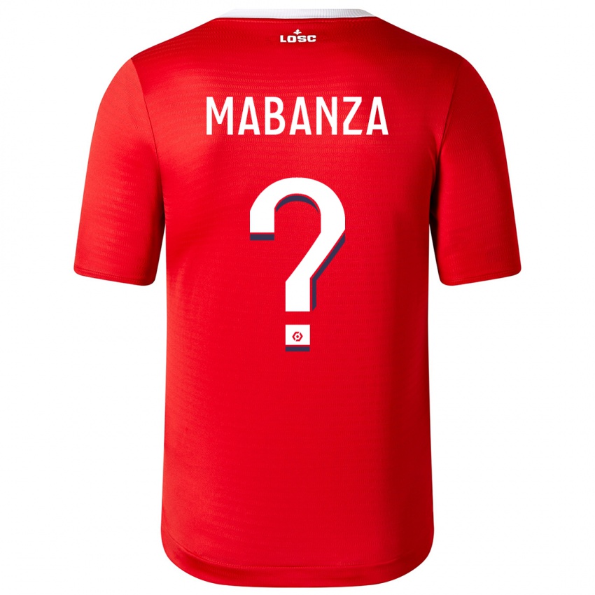 Kobiety Carmel Mabanza #0 Czerwony Domowa Koszulka 2023/24 Koszulki Klubowe