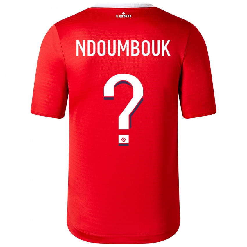 Kobiety Marlyse Ngo Ndoumbouk #0 Czerwony Domowa Koszulka 2023/24 Koszulki Klubowe