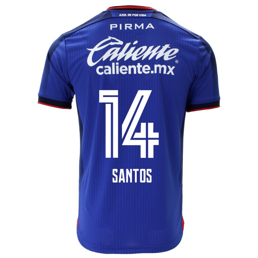 Kobiety Eleisa Santos #14 Niebieski Domowa Koszulka 2023/24 Koszulki Klubowe