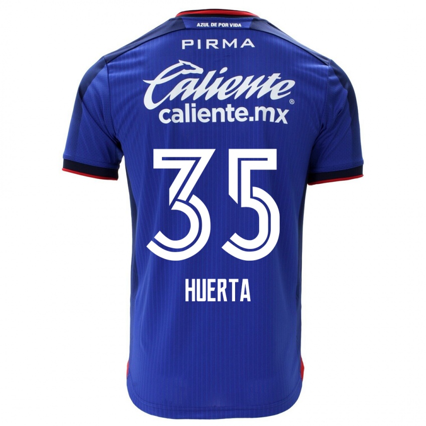 Kobiety Renata Huerta #35 Niebieski Domowa Koszulka 2023/24 Koszulki Klubowe