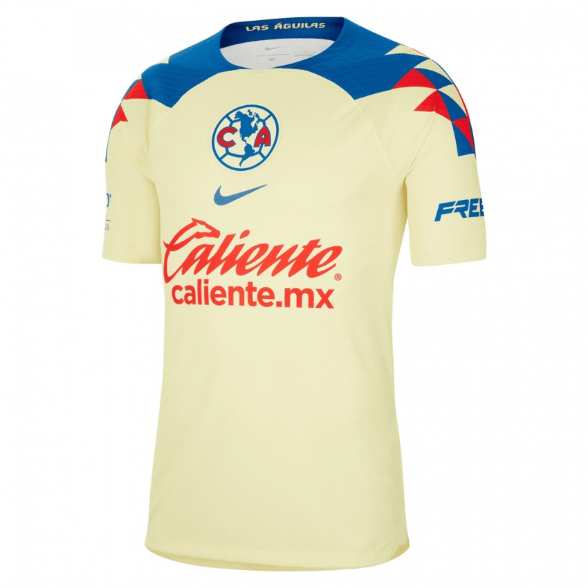 Kobiety Santiago Naveda #16 Żółty Domowa Koszulka 2023/24 Koszulki Klubowe