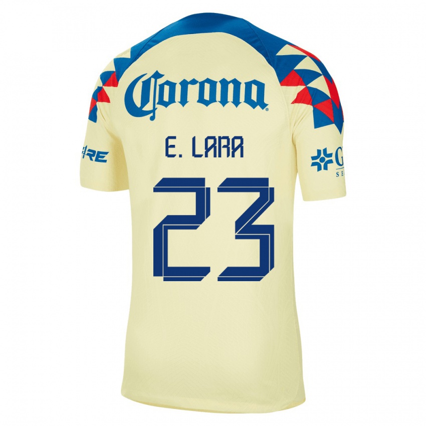 Kobiety Emilio Lara #23 Żółty Domowa Koszulka 2023/24 Koszulki Klubowe