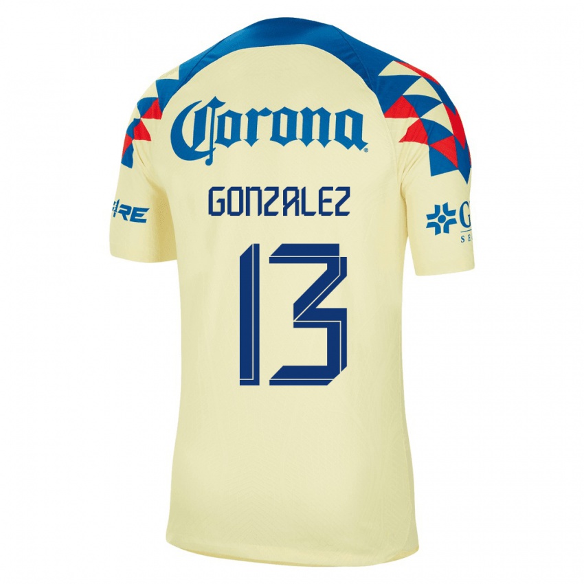 Kobiety Eva Gonzalez #13 Żółty Domowa Koszulka 2023/24 Koszulki Klubowe