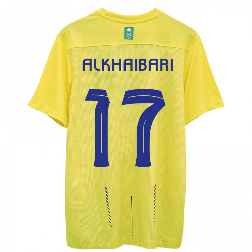 Kobiety Abdullah Al-Khaibari #17 Żółty Domowa Koszulka 2023/24 Koszulki Klubowe