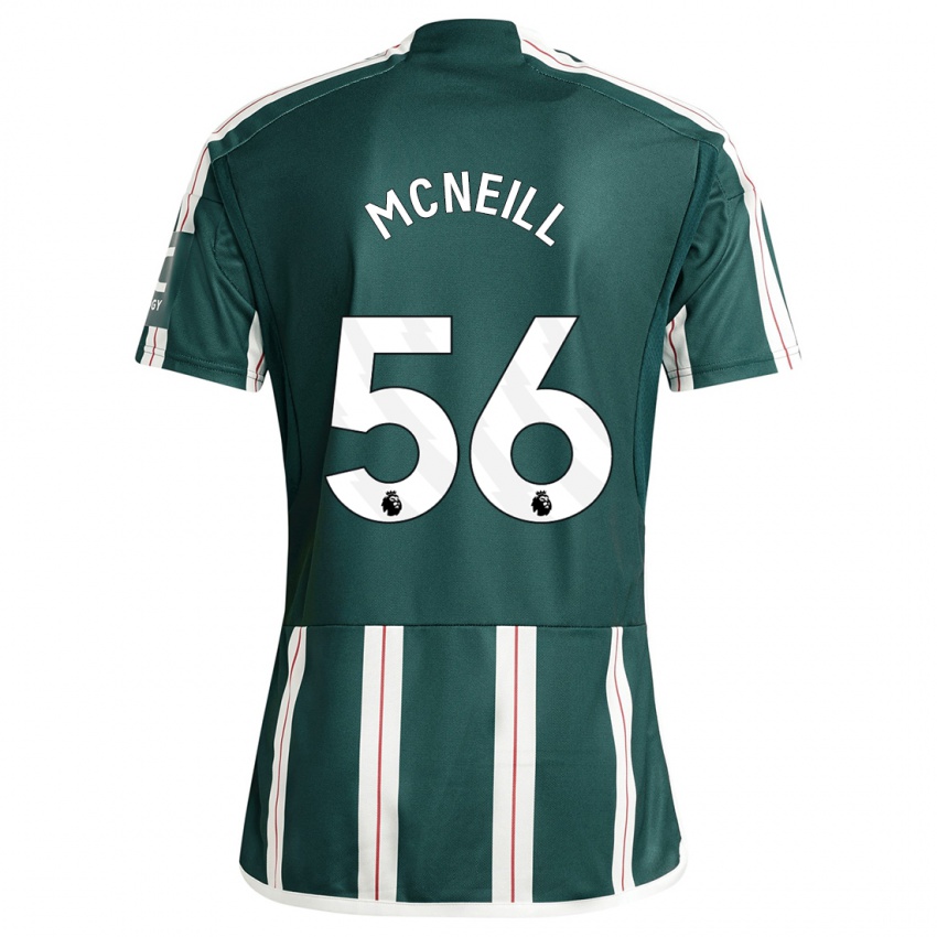 Kobiety Charlie Mcneill #56 Ciemnozielony Wyjazdowa Koszulka 2023/24 Koszulki Klubowe
