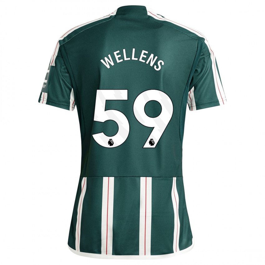 Kobiety Charlie Wellens #59 Ciemnozielony Wyjazdowa Koszulka 2023/24 Koszulki Klubowe