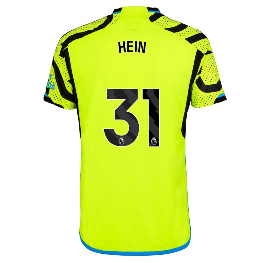 Kobiety Karl Hein #31 Żółty Wyjazdowa Koszulka 2023/24 Koszulki Klubowe
