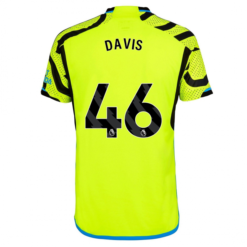 Kobiety Timi Davis #46 Żółty Wyjazdowa Koszulka 2023/24 Koszulki Klubowe