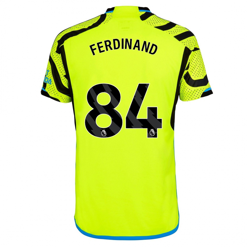 Kobiety Seb Ferdinand #84 Żółty Wyjazdowa Koszulka 2023/24 Koszulki Klubowe