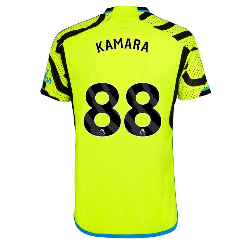 Kobiety Osman Kamara #88 Żółty Wyjazdowa Koszulka 2023/24 Koszulki Klubowe