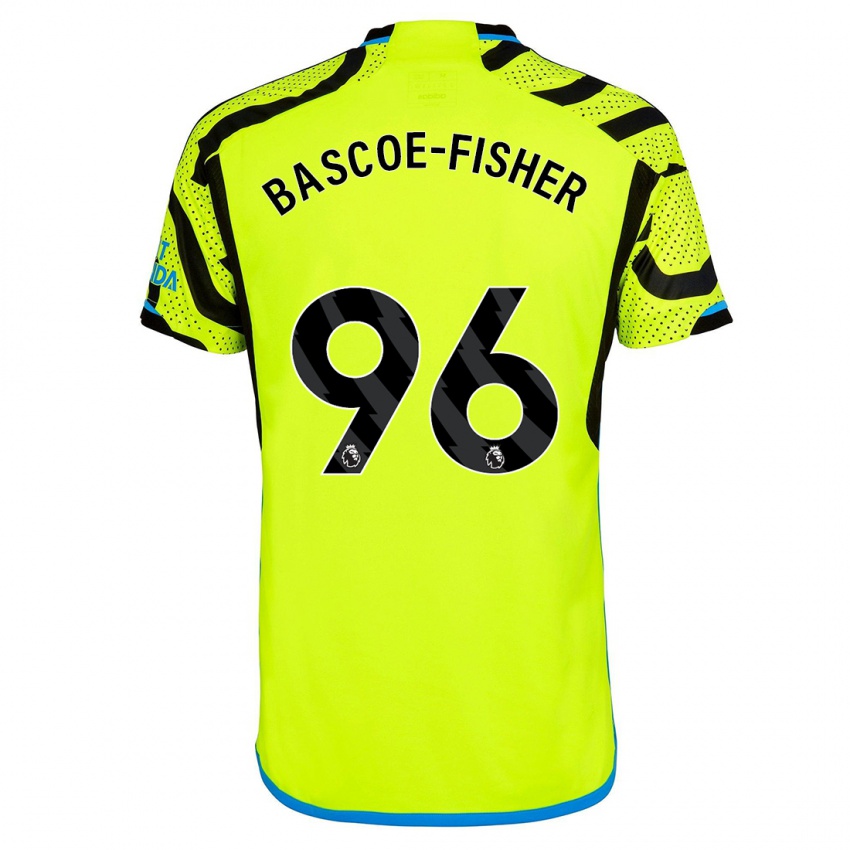 Kobiety Jakai Bascoe-Fisher #96 Żółty Wyjazdowa Koszulka 2023/24 Koszulki Klubowe
