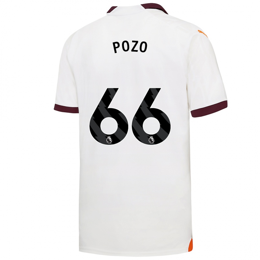 Kobiety Iker Pozo #66 Biały Wyjazdowa Koszulka 2023/24 Koszulki Klubowe