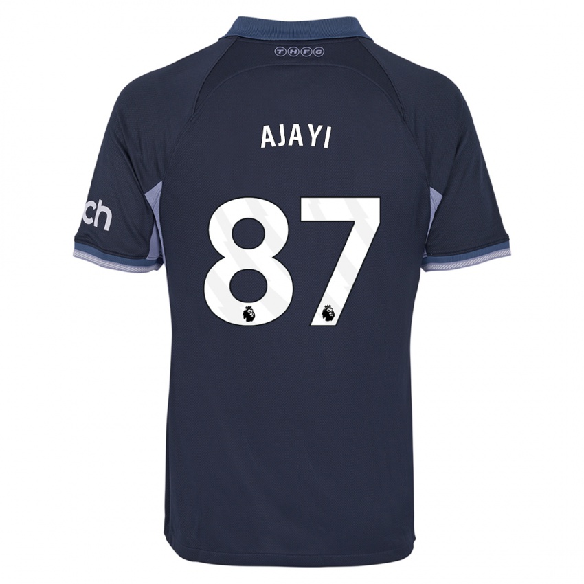 Kobiety Damola Ajayi #87 Ciemny Niebieski Wyjazdowa Koszulka 2023/24 Koszulki Klubowe